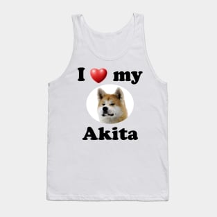 I Love My Akita Tank Top